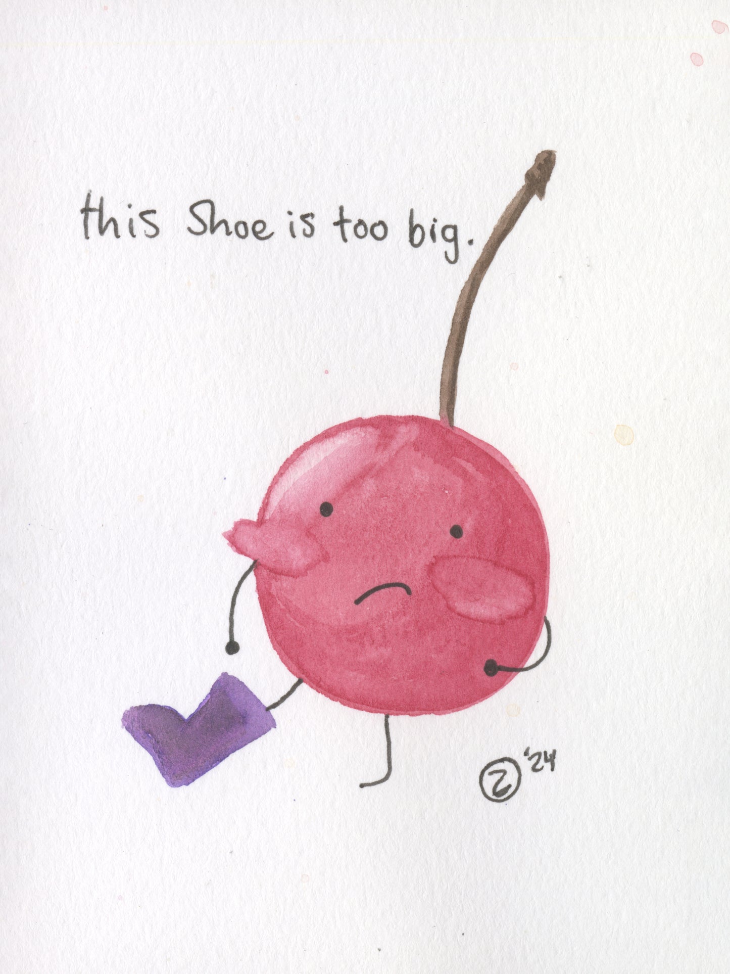 this shoe is too big.