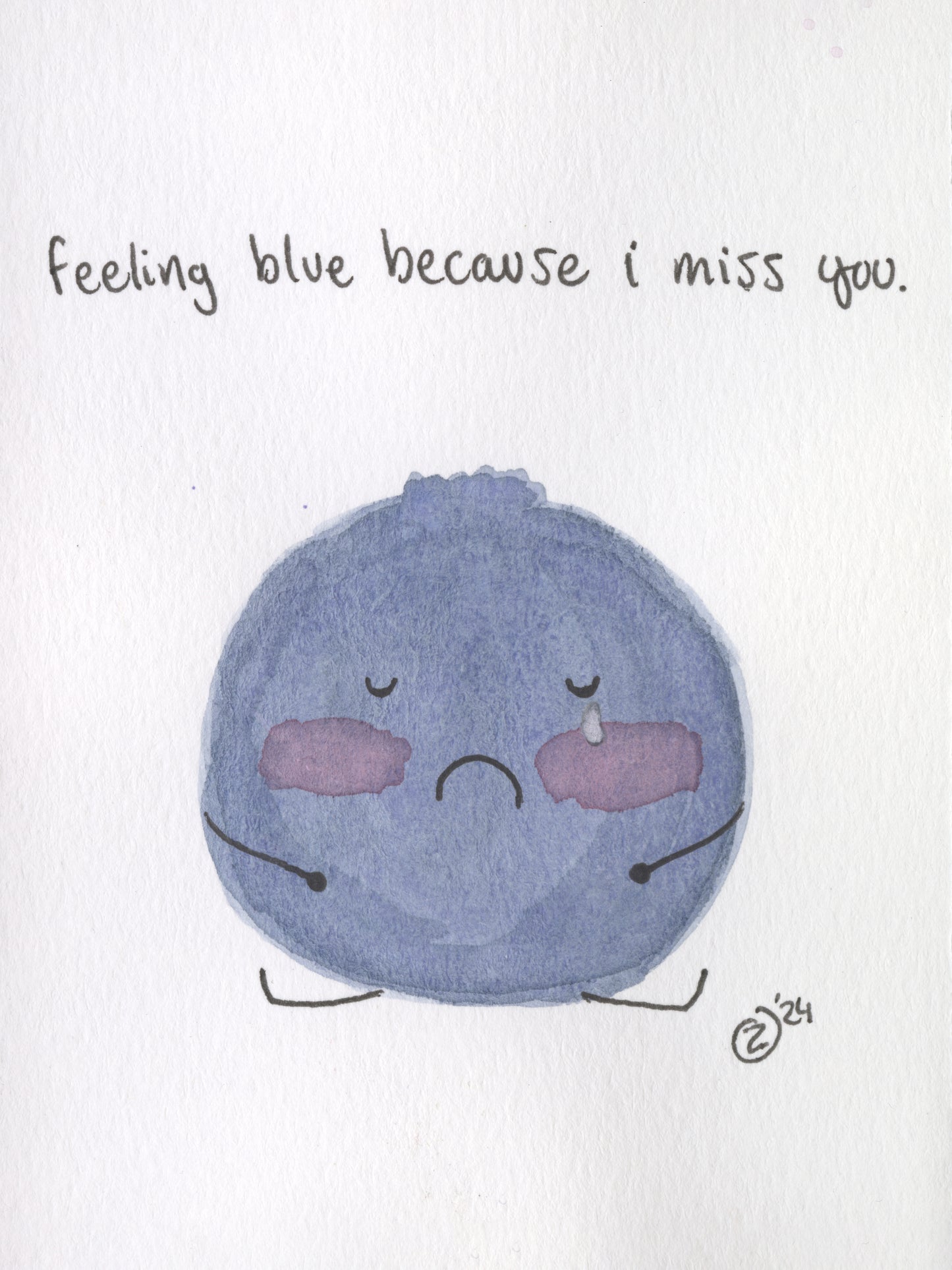 feeling blue because i miss you.