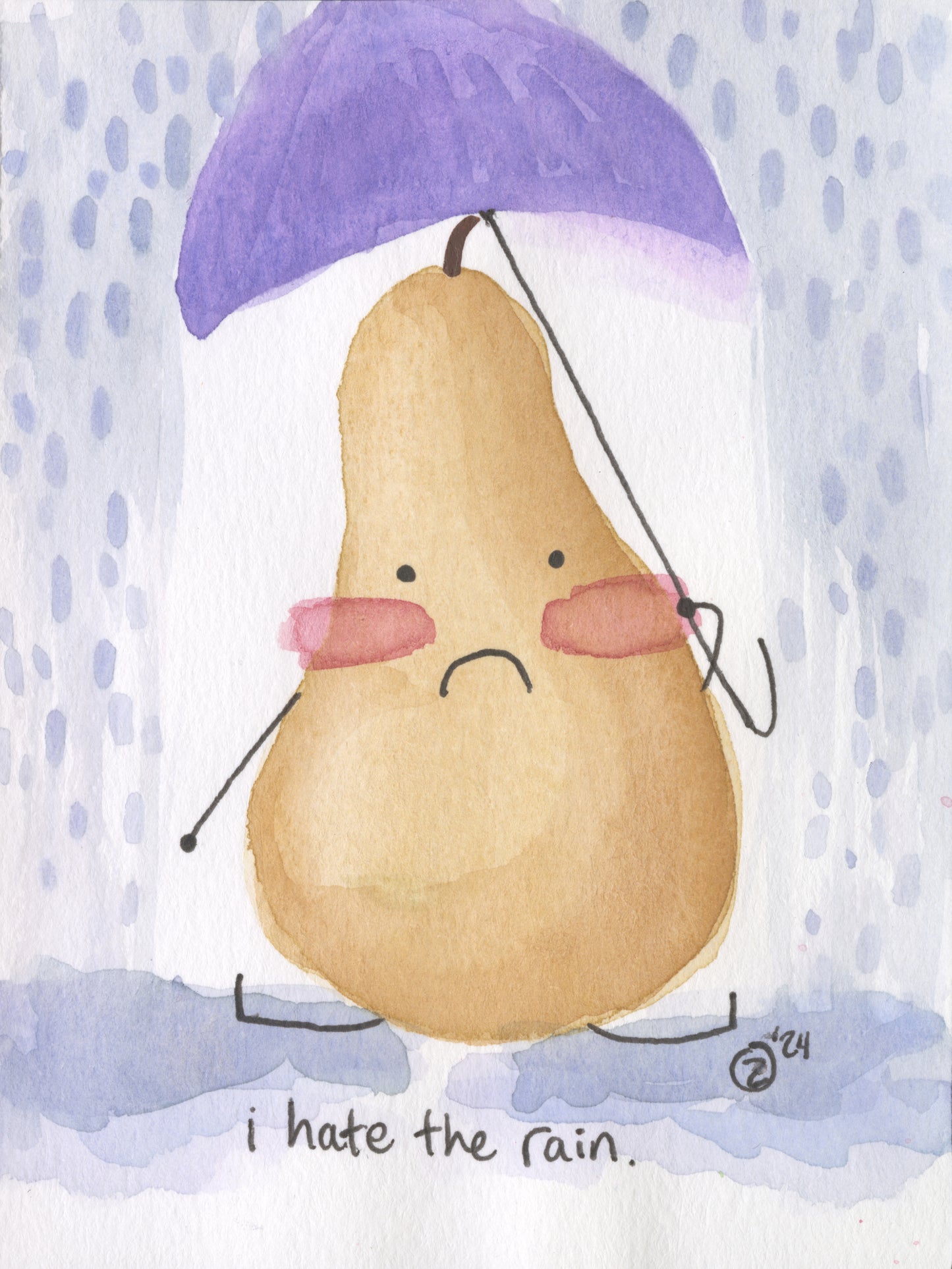 i hate the rain.